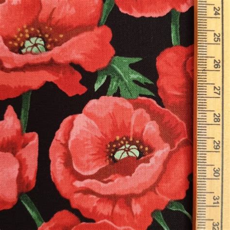 Poppy Fabric - Etsy