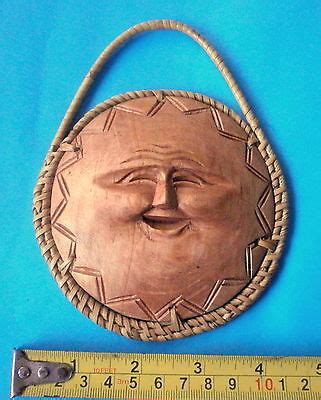 sun mask face ifugao bontoc ethnic tribal wood carving rattan filipino