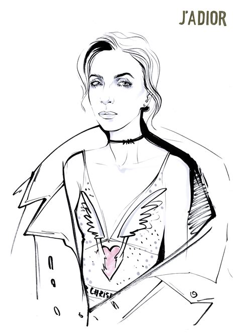Event illustrations for Dior Russia on Behance