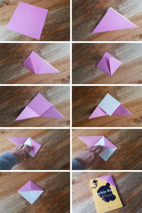 DIY Origami bookmark - Craft with Cartwright Origami Bookmark Corner ...