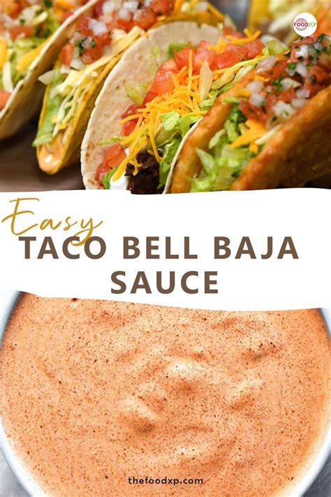 Homemade Taco Bell Baja Sauce Recipe - TheFoodXP | Recipe | Condiment ...
