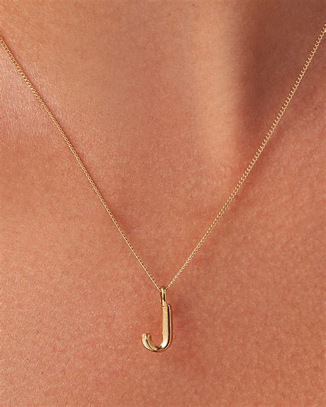 Monogram Necklace - J | JENNY BIRD