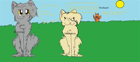 Sandstorm and Graystripe CHEAT by CrescentMoon102 on DeviantArt