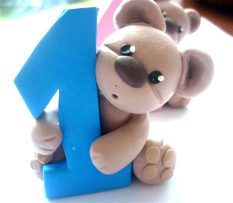 First Birthday Cake Topper Bear Cake Topper Handmade With - Etsy ...