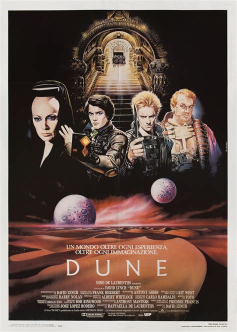 Дюна (Dune, 1984), режиссёр Дэвид Линч, итальянский постер к фильму ...