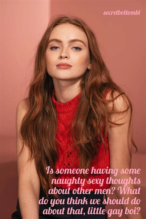 Image tagged with original caption gay encouragement sadie sink on Tumblr