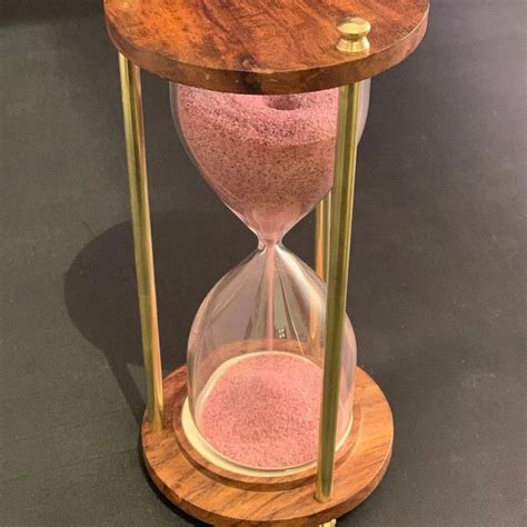 wooden hourglass sand timer vintage hourglass maritime nautical decor