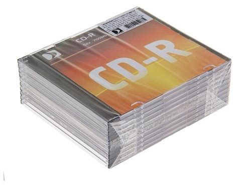 Диск CD-R Data Standard, 52x, 700 Мб, Slim, 10 шт — купить по выгодной ...
