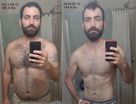 M/34/5'8" [185.8 > 144.8 = 41 lbs.] (9 months) Redefining Dad Bod : r