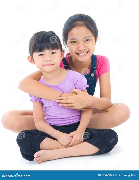 Asian sisters stock image. Image of family, play, innocence - 57265071