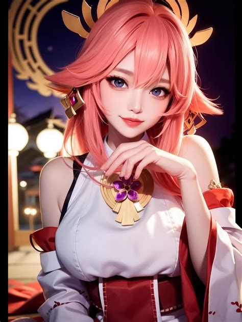 Yae Miko | Realistic Genshin LORA - YaeMiko-Mixed | Stable Diffusion ...