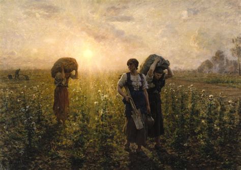 End of the Working Day -Jules Breton (1886) | Jules breton, Vintage ...