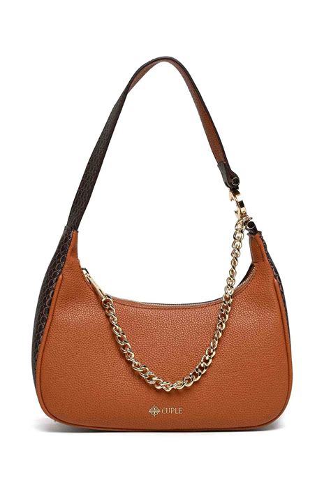 Cuple Logo Detail Shoulder Bag Brown – Cuple
