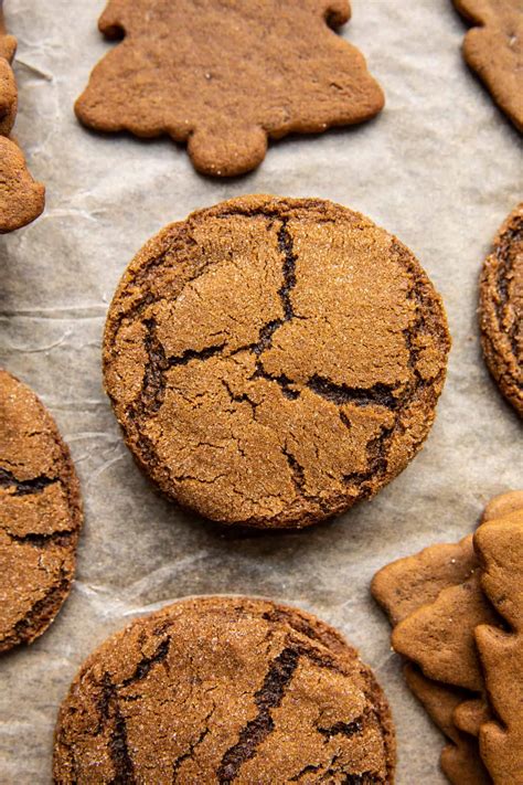 soft gingerbread latte cookies  brown butter icing  baked