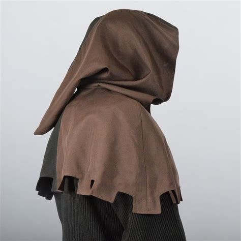 Medieval Hood for Viking, Gabardine or Wool. Knight, Hunter and Cosplay ...