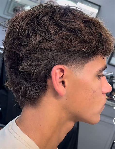 guard buzz cut mullet modern mullet  flat hair