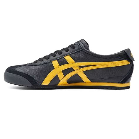 Mens Onitsuka Tiger (Black/ Yellow) Mexico 66 Shoes [D4J2L-9059 ...