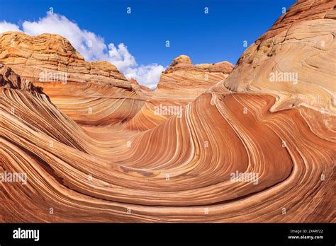 wave rock formation coyote buttes north  paria canyon vermilion