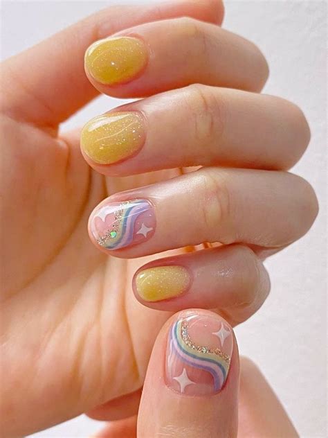 Cute Korean Nails: 45+ Popular Designs and Ideas | Hippie nails, Nails, Acrylic nails