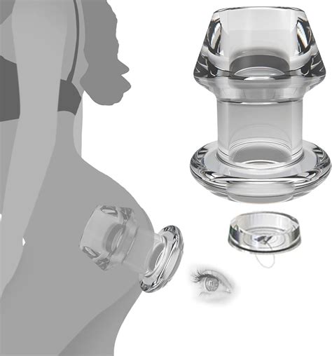 Amazon.com: Clear Hollow Anal Plug, Silicone Butt Plug for Men Women