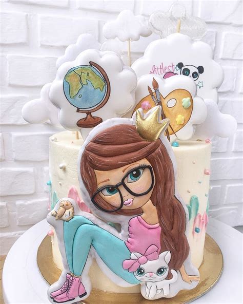 Пряники! Ручная Работа! в Instagram: «Тортик для моей дочки 💓 Любит ...