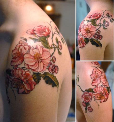 apple blossom flower tattoo by Aubrey Mennella: TattooNOW