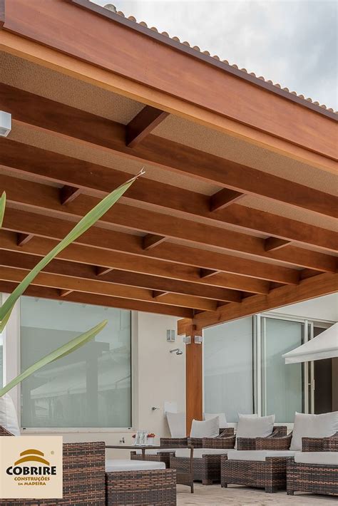 Cobertura Para Pergolado De Madeira - Cobertura pergolado de madeira com forro de palha natural. Proteção com ...