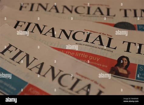 Print editions of The Financial Times newspaper, The Financial Times is ...