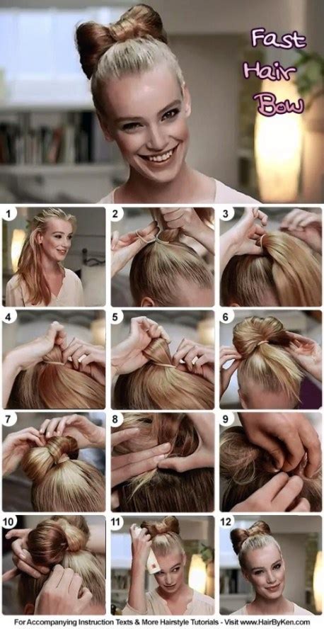 how to put a bow in your hair