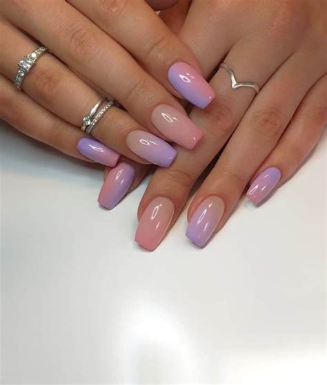 32 Stunning Purple Ombré Nail Design Ideas