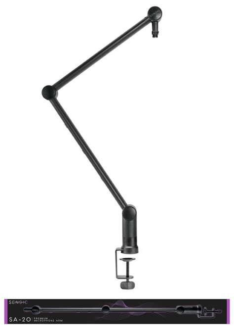 SENSIC SA-30 LP Low Profile Mikrofonständer Tisch mit 360° drehbarem ...