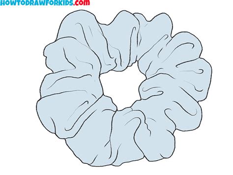 how to draw a scrunchie