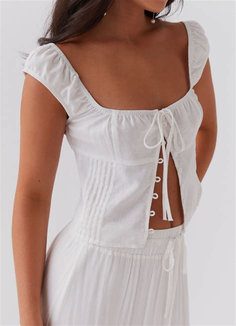 Xanthe Bustier Top - Ivory Mist – Peppermayo US