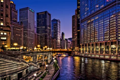 chicago, Usa, City, Night Wallpapers HD / Desktop and Mobile Backgrounds