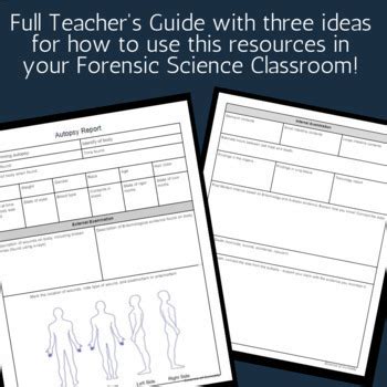 Forensic Science Autopsy Report by Science of Curiosity | TpT