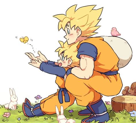 Goku and Goten | The Son family | Pinterest | Goku, Dragon ball and Dragons
