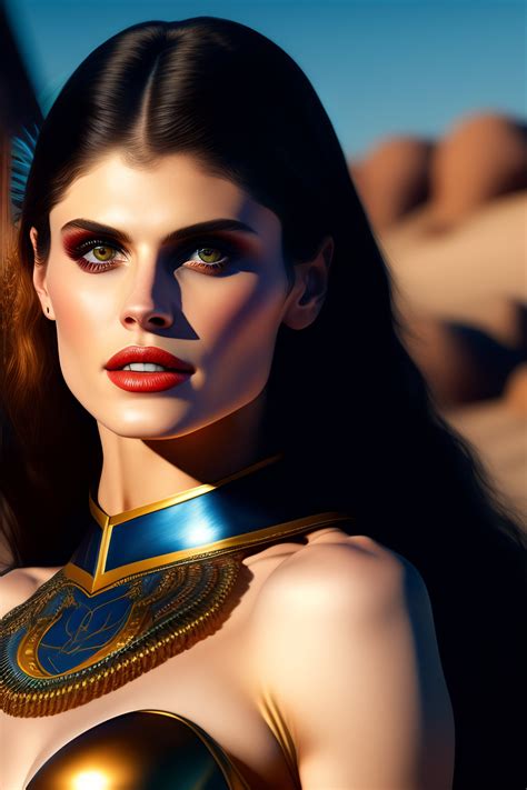 Lexica - Alexandra daddario with metal bikini warrior style art made by