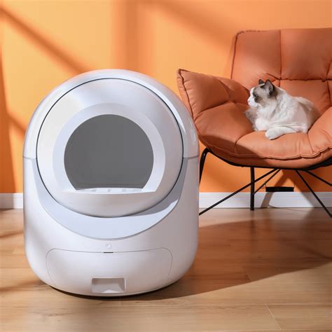 Go Peak Track Smart Automatic Cat Litter Box,Automatic Scooping And ...