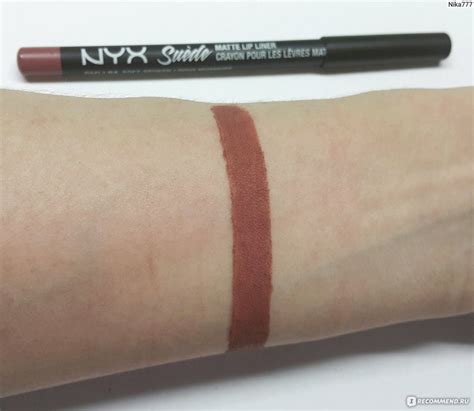 Карандаш для губ NYX Professional Makeup Suede Matte Lip Liner - «Nyx ...