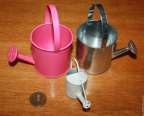 Мини лейка, лейка для кукол и игры металл 2 штуки в интернет-магазине ...