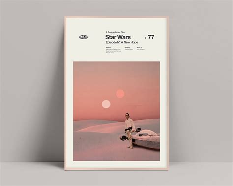 Star Wars Poster Set Minimalist Poster, Star Wars Poster, A New Hope ...