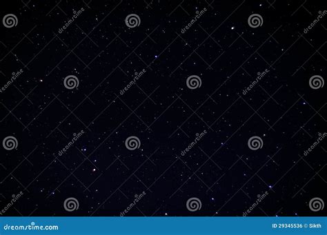 Real Night Sky With Stars Royalty Free Stock Image - Image: 29345536