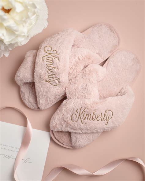 Personalized Gift Bridal Slipper Bridesmaid Gifts Bridal Shower Wedding
