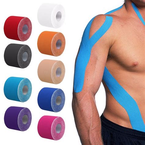 2 Fitas Cinesiologia Adesiva Muscular Fisioterapia Dor Lesão | Mercado ...