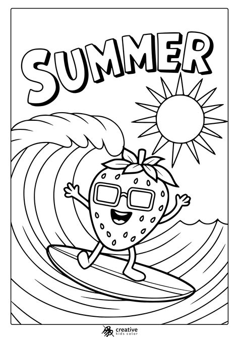Summer Pictures To Print And Color For Preers To Print Students