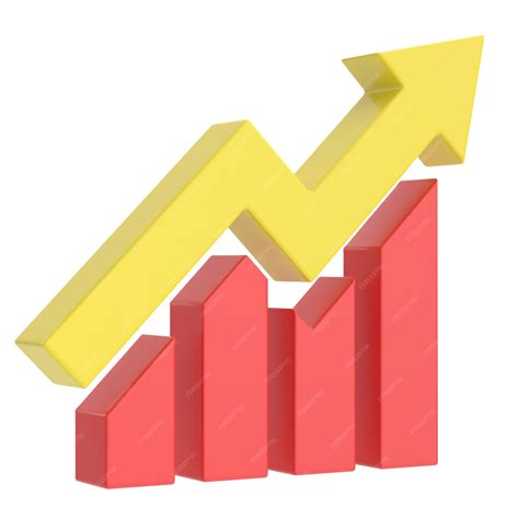 Premium Photo | Growth graph growth chart 3d illustration