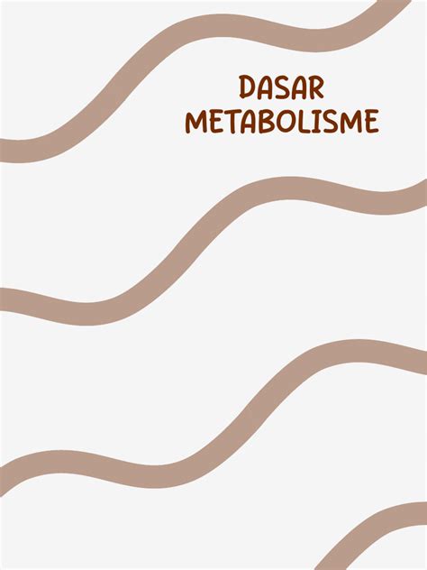 dasar dasar metabolisme