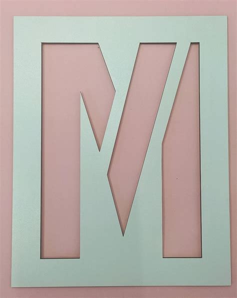 Купить Трафарет буквы "M", цена 37 грн — Prom.ua (ID#1444935894)