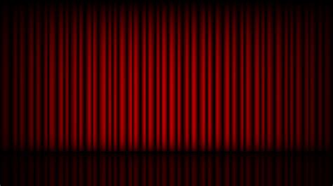 Empty stage with closed red theater curtain 1330137 Vector Art at Vecteezy