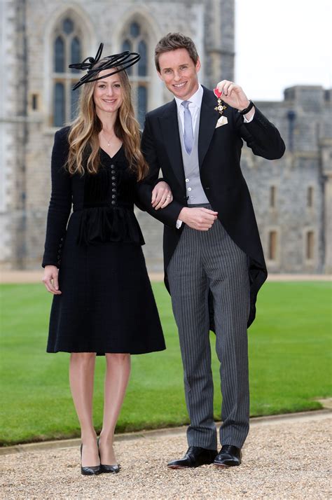 Eddie Redmayne and Hannah Bagshawe at the OBE Ceremony | Vogue